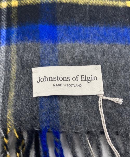 JOHNSTONS OF ELGIN（ジョンストンズオブエルガン）JOHNSTONS OF ELGIN (ジョンストンズオブエルガン) チェックマフラー レッド×グリーン 未使用品の古着・服飾アイテム