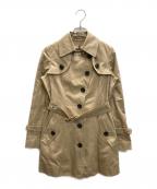 BURBERRY BLUE LABELバーバリー ブルー レーベル）の古着「ノバチェックライナー付ミドルトレンチコート」｜ベージュ