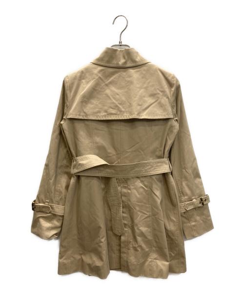 BURBERRY BLUE LABEL（バーバリー ブルー レーベル）BURBERRY BLUE LABEL (バーバリー ブルー レーベル) ノバチェックライナー付ミドルトレンチコート ベージュ サイズ:SIZE Sの古着・服飾アイテム
