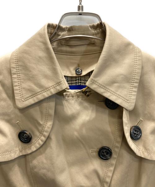 BURBERRY BLUE LABEL（バーバリー ブルー レーベル）BURBERRY BLUE LABEL (バーバリー ブルー レーベル) ノバチェックライナー付ミドルトレンチコート ベージュ サイズ:SIZE Sの古着・服飾アイテム