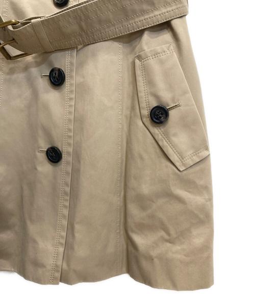 BURBERRY BLUE LABEL（バーバリー ブルー レーベル）BURBERRY BLUE LABEL (バーバリー ブルー レーベル) ノバチェックライナー付ミドルトレンチコート ベージュ サイズ:SIZE Sの古着・服飾アイテム