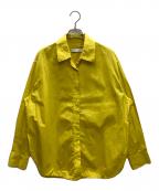 COACHコーチ）の古着「リンクル ボタン ダウン シャツ」｜イエロー