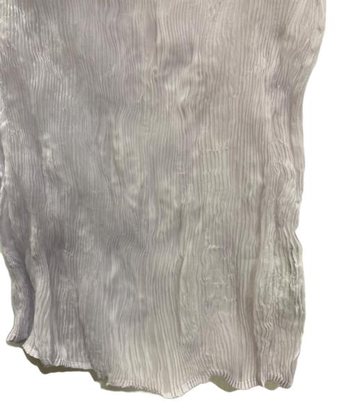 ISSEY MIYAKE（イッセイミヤケ）ISSEY MIYAKE (イッセイミヤケ) CHIFFON TWIST タートルネック プリーツ シアー カットソー ピンク サイズ:SIZE2の古着・服飾アイテム