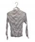 ISSEY MIYAKE (イッセイミヤケ) CHIFFON TWIST タートルネック プリーツ シアー カットソー ピンク サイズ:SIZE2：10000円