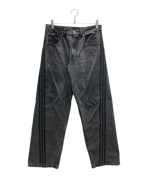 adidas（アディダス）adidas (アディダス) Adilenium シーズン3 ルーズフィット デニムパンツ ブラック サイズ:31の古着・服飾アイテム