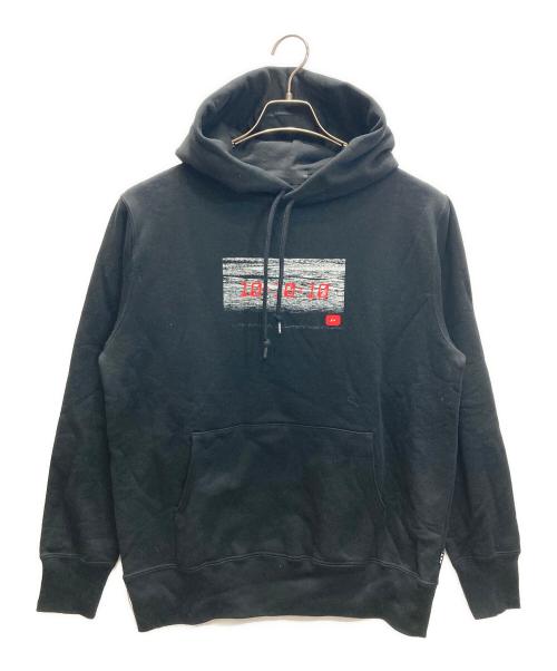 GOD SELECTION XXX（ゴッドセレクショントリプルエックス）GOD SELECTION XXX (ゴッドセレクショントリプルエックス) FRAGMENT DESIGN (フラグメントデザイン) プルオーバーパーカー ブラック サイズ:Mの古着・服飾アイテム