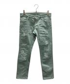 DSQUARED2ディースクエアード）の古着「クラッシュ加工 デニム パンツ」｜ブルー