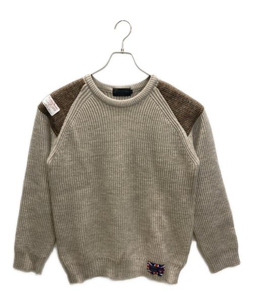 Peregrine（ペレグリン）Peregrine (ペレグリン) Harris Tweed (ハリスツイード) コマンドニット ベージュ サイズ:Mの古着・服飾アイテム