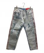 DIESELディーゼル）の古着「STRAIGHT FIT MID-RIZE LIGHTLY JEANS」｜インディゴ