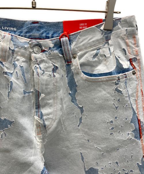 DIESEL（ディーゼル）DIESEL (ディーゼル) STRAIGHT FIT MID-RIZE LIGHTLY JEANS インディゴ サイズ:30 未使用品の古着・服飾アイテム