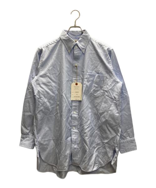 KAPTAIN SUNSHINE（キャプテンサンシャイン）KAPTAIN SUNSHINE (キャプテンサンシャイン) Polo Collar Shirt/ポロ カラー シャツ ブルー サイズ:38の古着・服飾アイテム