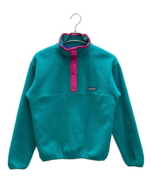 Patagonia（パタゴニア）Patagonia (パタゴニア) 80s シンチラスナップT グリーン×ピンク サイズ:8の古着・服飾アイテム