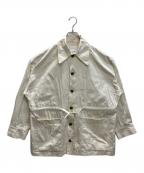 Ujohウジョー）の古着「ワークジャケット」｜ホワイト