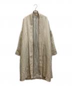 DEUXIEME CLASSEドゥーズィエム クラス）の古着「リネン混ガウンコート」｜ベージュ