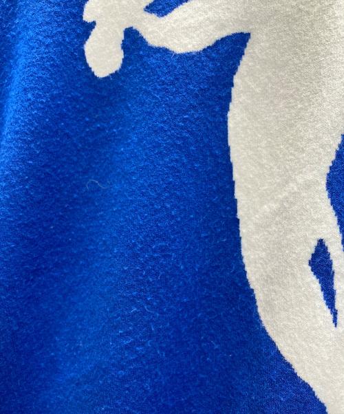 LOUIS VUITTON（ルイ ヴィトン）LOUIS VUITTON (ルイ ヴィトン) LVスクリブルインターシャ クルーネックニット ブルー サイズ:Lの古着・服飾アイテム