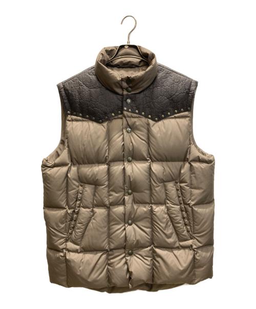 PHIPPS（フィップス）PHIPPS (フィップス) ダウンベスト ブラウン サイズ:Mの古着・服飾アイテム