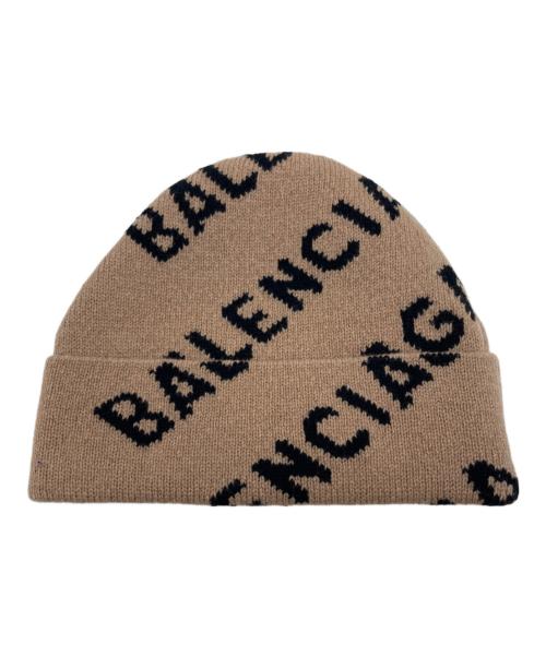 BALENCIAGA（バレンシアガ）BALENCIAGA (バレンシアガ) ジャガードビーニー ベージュ サイズ:ONE SIZEの古着・服飾アイテム