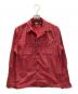RRL（ダブルアールエル）の古着「千鳥格子 オープンカラーシャツ」｜レッド×ブラック
