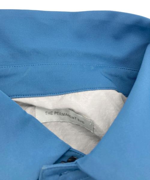 THE PERMANENT EYE（ザ パーマネント アイ）THE PERMANENT EYE (ザ パーマネント アイ) Matte Stretch Jersey Zip L/S Shirt ブルー サイズ:SIZE 48の古着・服飾アイテム