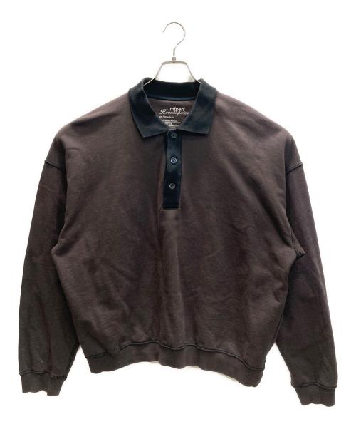mfpen（エムエフペン）mfpen (エムエフペン) POLO SWEATER スウェット ブラウン サイズ:Mの古着・服飾アイテム