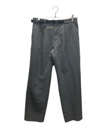 green label relaxing×DAIWA（グリーンレーベルリラクシング×ダイワ）の古着「1プリーツイージーパンツ」｜グレー