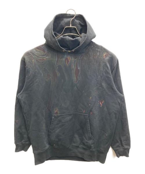 seven by seven（セブンバイセブン）SEVEN BY SEVEN (セブンバイセブン) Hydro dip dye パーカー ブラック サイズ:Mの古着・服飾アイテム