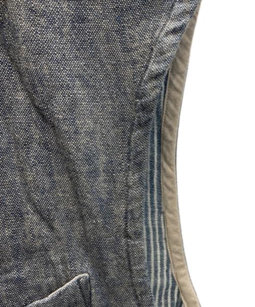 45R（フォーティファイブ・アール）45R (フォーティファイブ・アール) インディゴ染め ベスト グレー サイズ:SIZE 4の古着・服飾アイテム