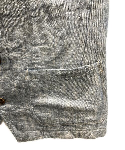 45R（フォーティファイブ・アール）45R (フォーティファイブ・アール) インディゴ染め ベスト グレー サイズ:SIZE 4の古着・服飾アイテム