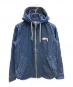 stussyステューシー）の古着「デニムフーデッドジャケット」｜インディゴ