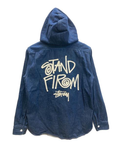 stussy（ステューシー）stussy (ステューシー) デニムフーデッドジャケット インディゴ サイズ:Mの古着・服飾アイテム