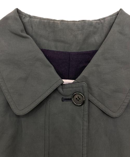 Burberry's（バーバリー）Burberry's (バーバリーズ) 裏地ノヴァチェック ステンカラーコート グリーン サイズ:34 1/2の古着・服飾アイテム