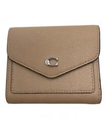 COACH（コーチ）の古着「3つ折り財布」｜ベージュ