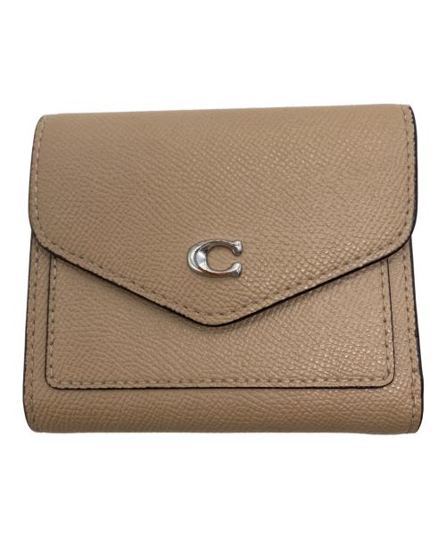 COACH（コーチ）COACH (コーチ) 3つ折り財布 ベージュの古着・服飾アイテム