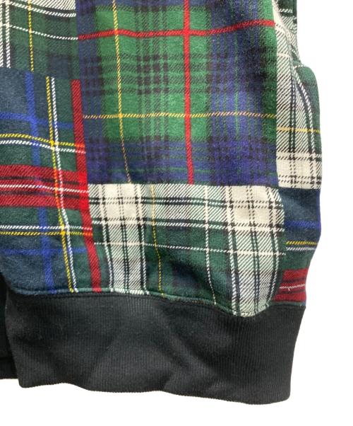 POLO RALPH LAUREN（ポロ・ラルフローレン）POLO RALPH LAUREN (ポロ・ラルフローレン) タータンチェック パッチワークパーカー レッド×グリーン サイズ:Ｓの古着・服飾アイテム