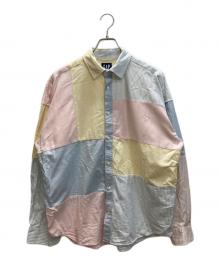 PALACE×GAP（パレス×ギャップ）の古着「パッチワークストライプシャツ」｜マルチカラー