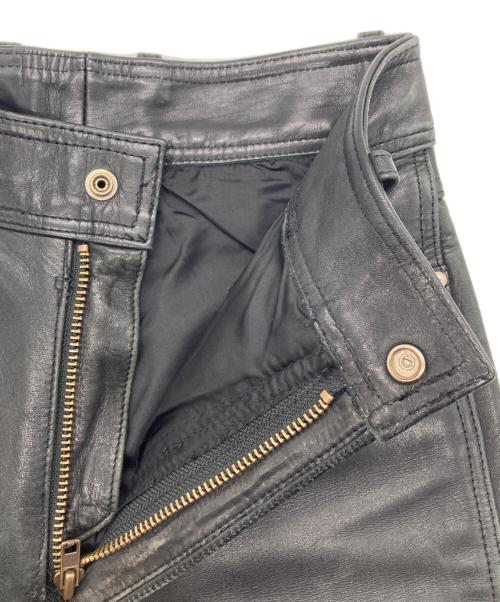 HARLEY-DAVIDSON（ハーレーダビッドソン）HARLEY-DAVIDSON (ハーレーダビッドソン) レザーパンツ ブラック サイズ:W28の古着・服飾アイテム