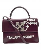 OFFWHITEオフホワイト）の古着「Jitney 1.4 ターンロック ショルダーバッグ」｜ボルドー