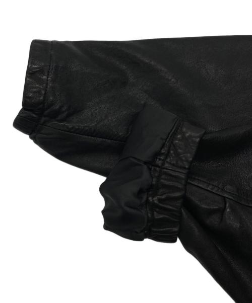 s'yte（サイト）s'yte (サイト) VEGETABLE TANNED SHEEP LEATHER OVERSIZED ZIPPER BLOUSO / ベジタブルタンニング シープレザー オーバーサイズ ジッパーブルゾン ブラック サイズ:SIZE 3の古着・服飾アイテム