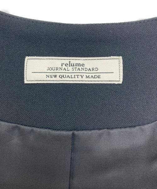 JOURNAL STANDARD relume（ジャーナルスタンダード レリューム）JOURNAL STANDARD relume (ジャーナルスタンダード レリューム) ドライツイルノーカラージレ ブラック サイズ:下記参照の古着・服飾アイテム
