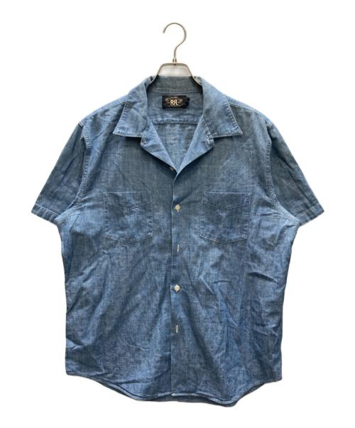 RRL（ダブルアールエル）RRL (ダブルアールエル) S/S シャンブレーシャツ インディゴ サイズ:SIZE Lの古着・服飾アイテム