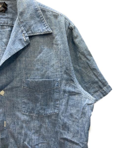 RRL（ダブルアールエル）RRL (ダブルアールエル) S/S シャンブレーシャツ インディゴ サイズ:SIZE Lの古着・服飾アイテム