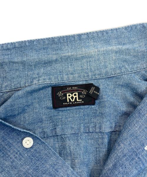 RRL（ダブルアールエル）RRL (ダブルアールエル) S/S シャンブレーシャツ インディゴ サイズ:SIZE Lの古着・服飾アイテム