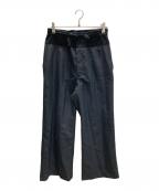 JUNYA WATANABE MANジュンヤワタナベマン）の古着「WOOL STRIPE PANTS」｜ブラック×ネイビー