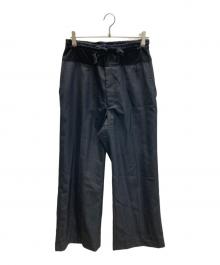 JUNYA WATANABE MAN（ジュンヤワタナベマン）の古着「WOOL STRIPE PANTS」｜ブラック×ネイビー