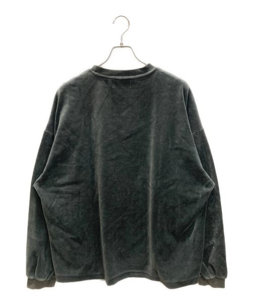 TIGHTBOOTH PRODUCTION（タイトブースプロダクション）TIGHTBOOTH PRODUCTION (タイトブースプロダクション) HAND SIGN VELOUR LS / ハンドサイン ベロア LS ブラック サイズ:SIZE Lの古着・服飾アイテム