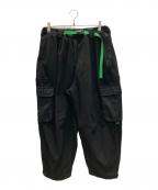 TIGHTBOOTH PRODUCTION×CHAOS FISHING CLUBタイトブースプロダクション×カオスフィッシングクラブ）の古着「FLEECE CARGO PANTS」｜ブラック