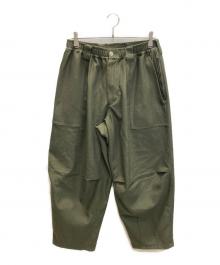 TIGHTBOOTH PRODUCTION（タイトブースプロダクション）の古着「ピケ バルーンパンツ　PIQUE BALLOON PANTS」｜グリーン