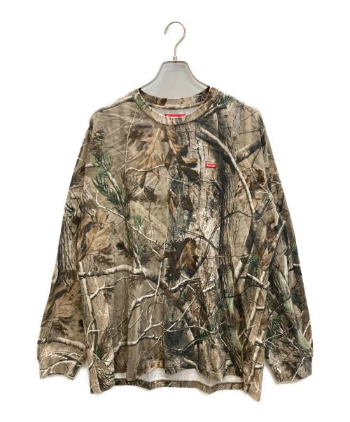 SUPREME（シュプリーム）SUPREME (シュプリーム) Small Box L／S Tee Realtree AP Camo ベージュ×ブラウン サイズ:SIZE XLの古着・服飾アイテム