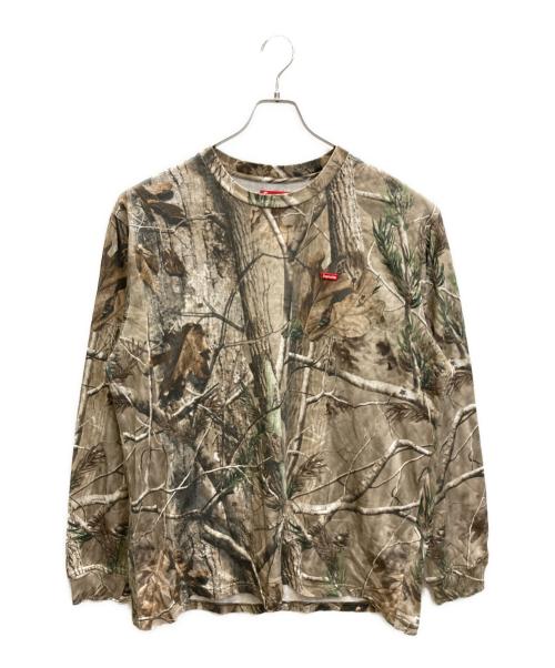 SUPREME（シュプリーム）Supreme (シュプリーム) Small Box L／S Tee Realtree AP Camo ベージュ×ブラウン サイズ:Lの古着・服飾アイテム