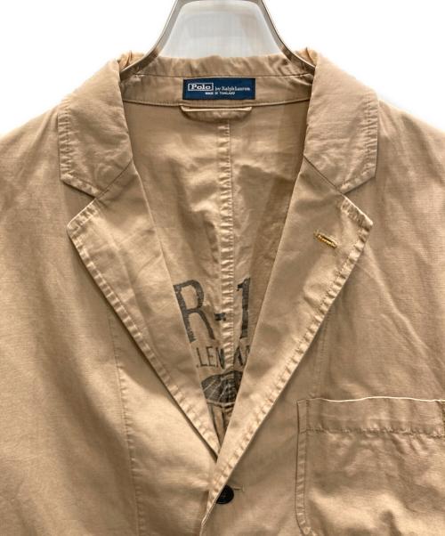 POLO RALPH LAUREN（ポロ・ラルフローレン）POLO RALPH LAUREN (ポロ・ラルフローレン) AIR FORCE デサイン 3Bワークジャケット ベージュ サイズ:SIZE Lの古着・服飾アイテム